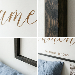Personalized “Amen” Minimalist Scripture Wall Sign – Modern Christian Home Decor