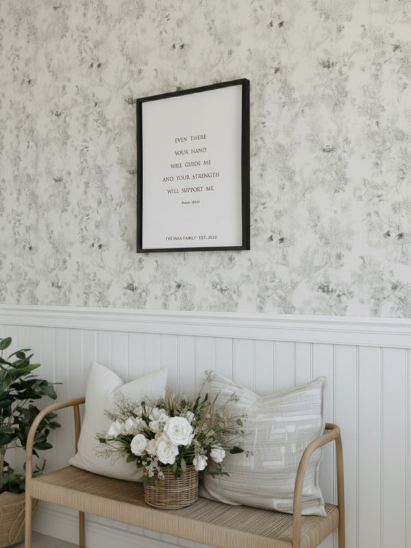 “Your Hand Will Guide Me” Psalm 139:10 Scripture Wall Art – Custom Christian Home Sign