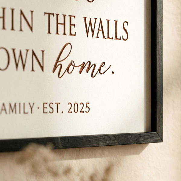 Personalized “Most Important Work” Wall Sign – Meaningful Family Quote for Entryway or Living Room