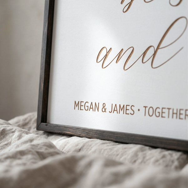 "Be Still and Know" Personalized Bedroom Wall Sign – Tranquil Christian Decor