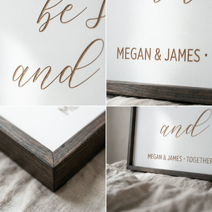 "Be Still and Know" Personalized Bedroom Wall Sign – Tranquil Christian Decor