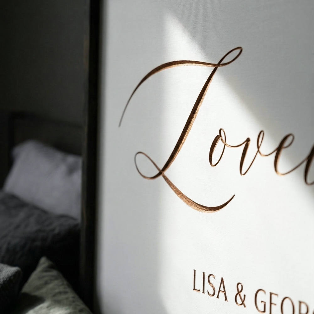 Love You More · Personalized Framed Sign