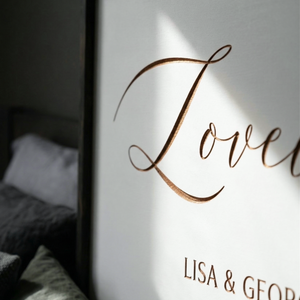 Love You More · Personalized Framed Sign