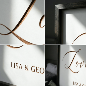 Love You More · Personalized Framed Sign