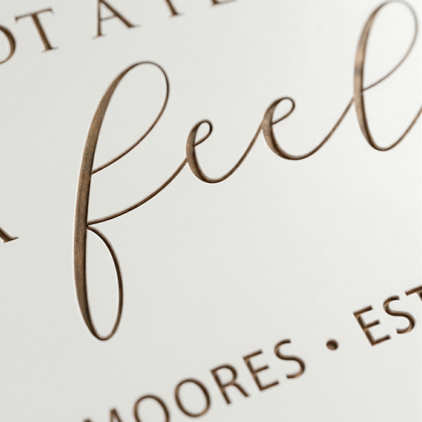 Home Is Not a Place, It's a Feeling – Personalized Family Wall Sign for Living Room