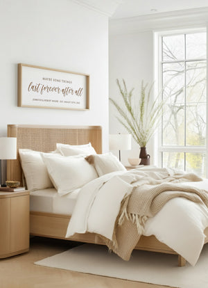 Maybe Some Things Last Forever After All · Personalized Framed Sign