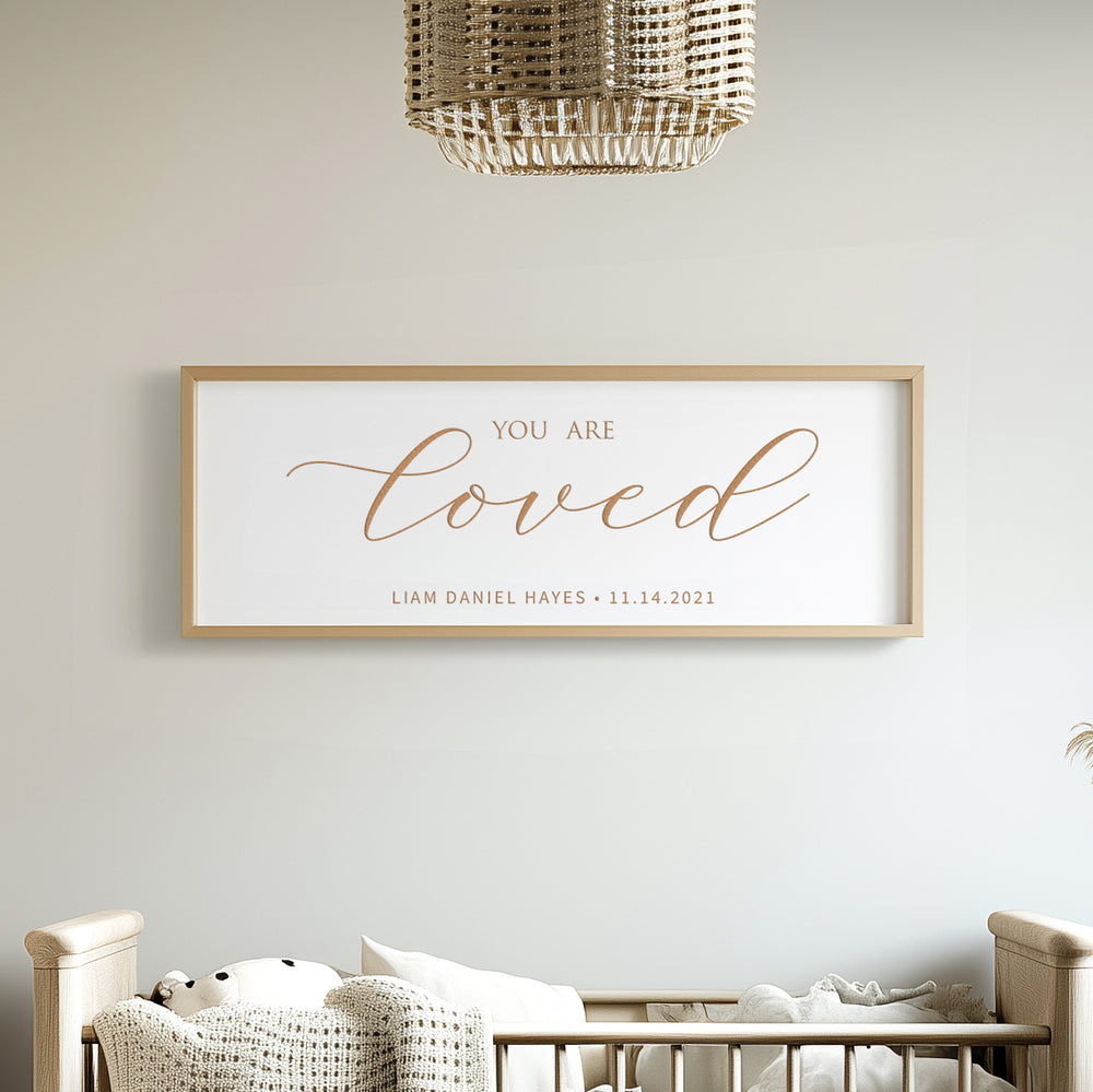 You Are Loved · Personalized Framed Sign