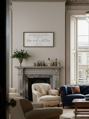 Personalized “Hope and a Future” Scripture Wall Art – Jeremiah 29:11