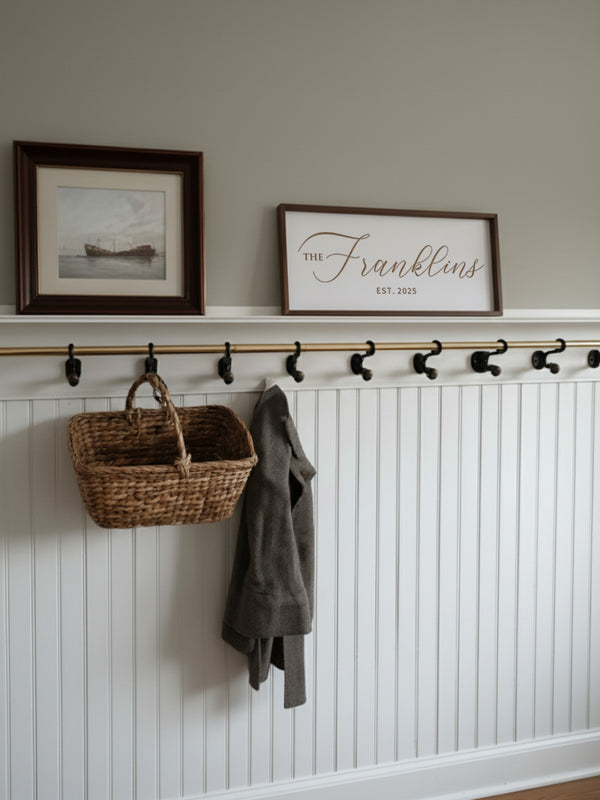 Personalized Family Name Sign – Elegant Custom Wall Art for the Heart of Your Home