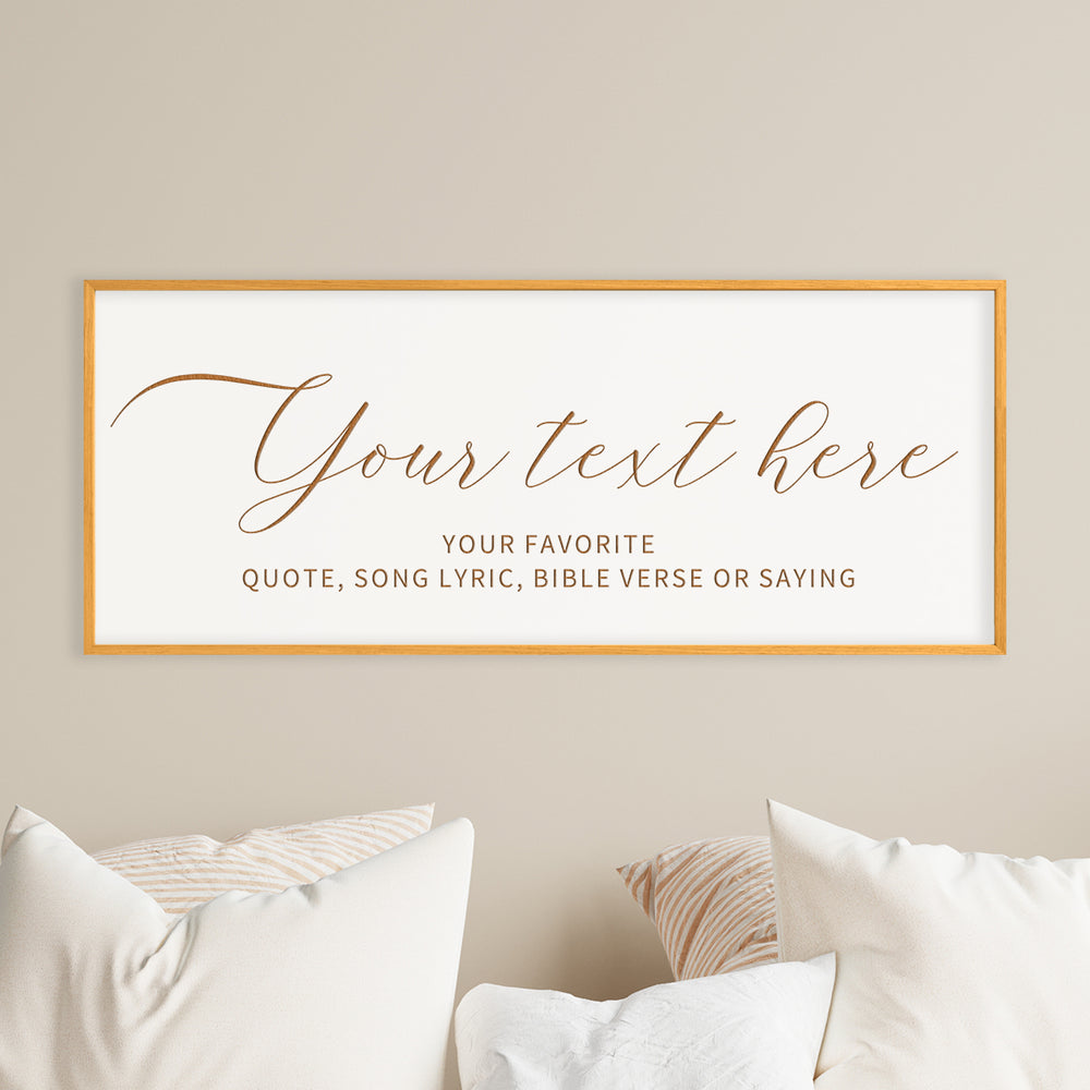 Custom Sign - Personalized Quote Wall Art