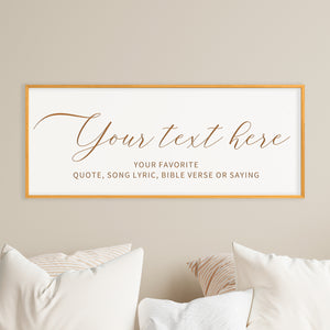 Custom Sign - Personalized Quote Wall Art