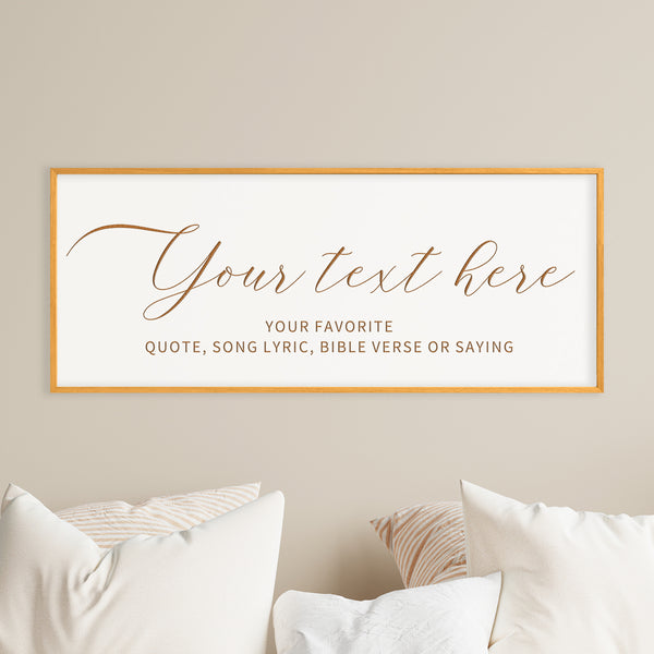 Custom Sign - Personalized Quote Wall Art