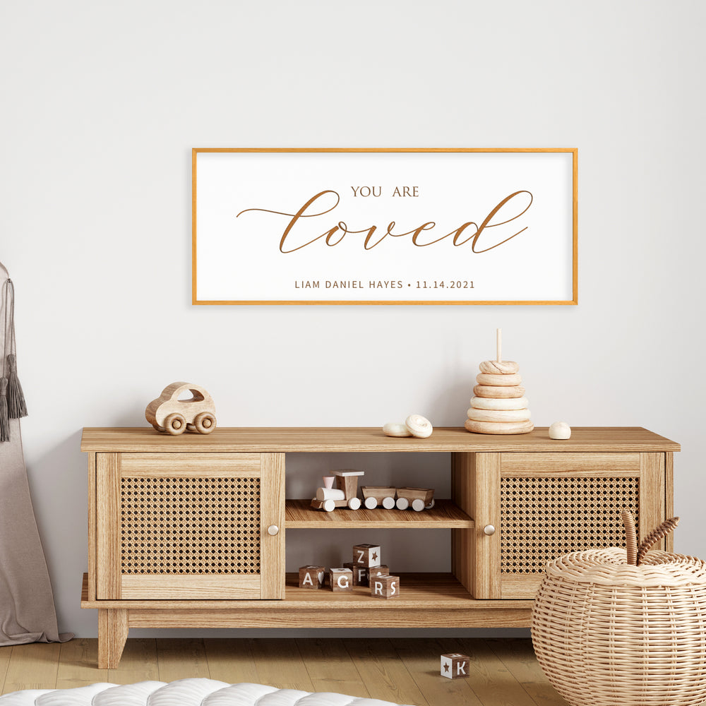 You Are Loved · Personalized Framed Sign